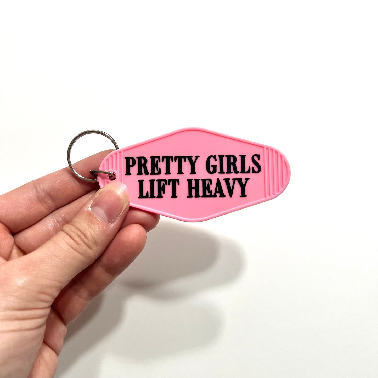 Pretty Girls Lift Heavy Keychain