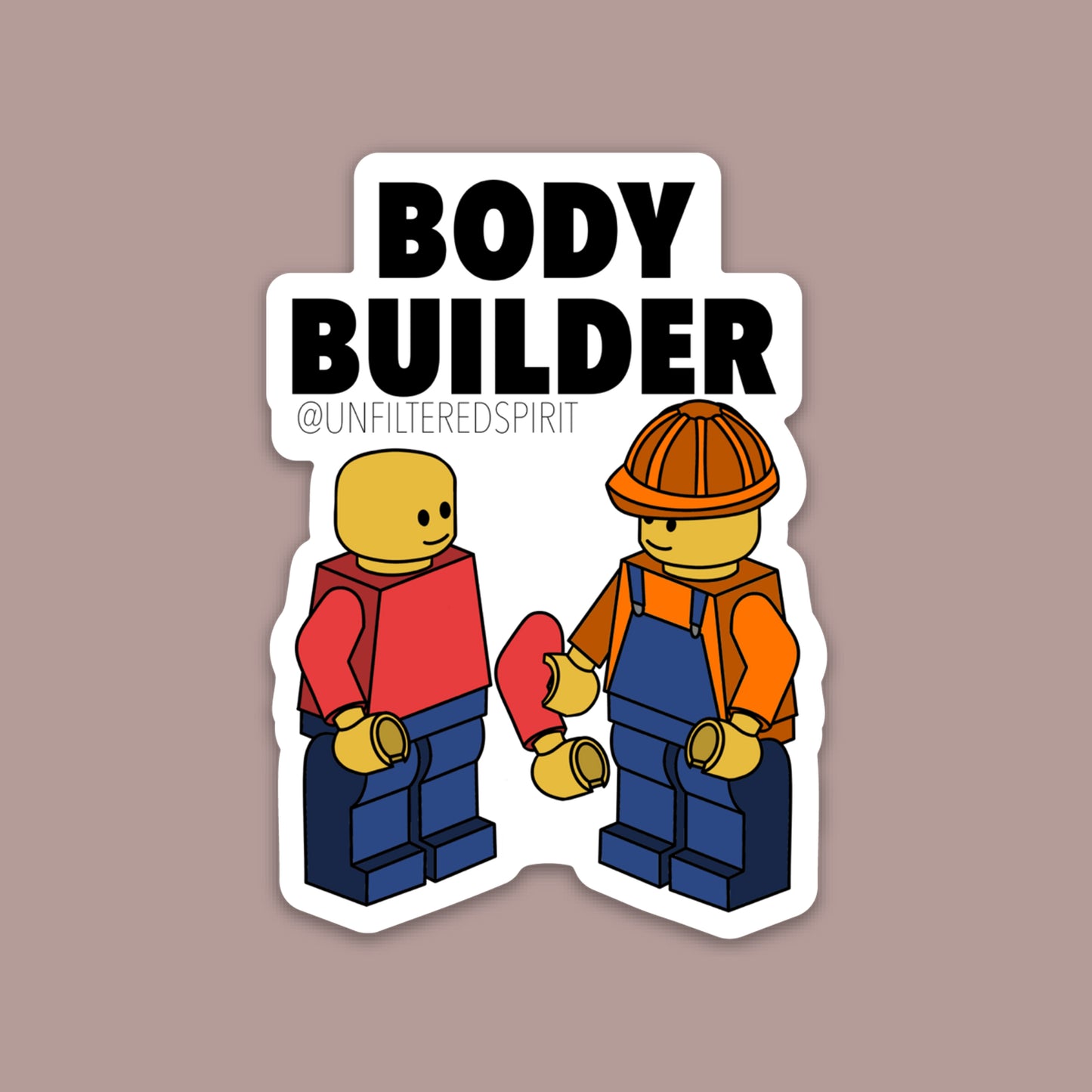 Body Builder Sticker