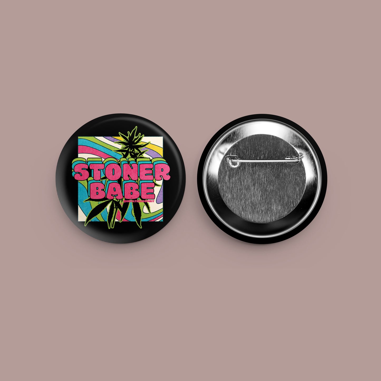 Stoner Babe Button