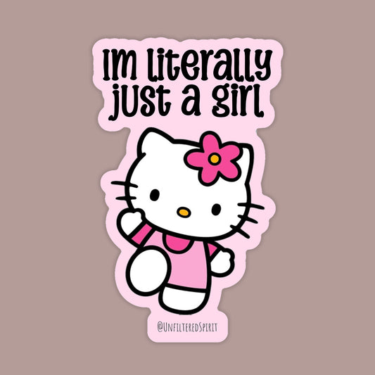 Just a Girl Sticker