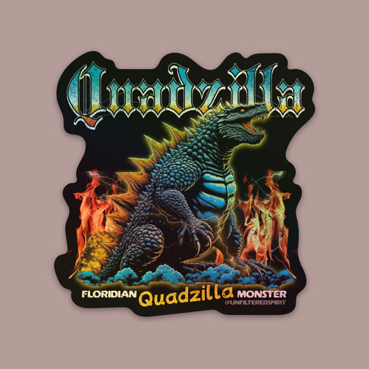 Quadzilla Sticker