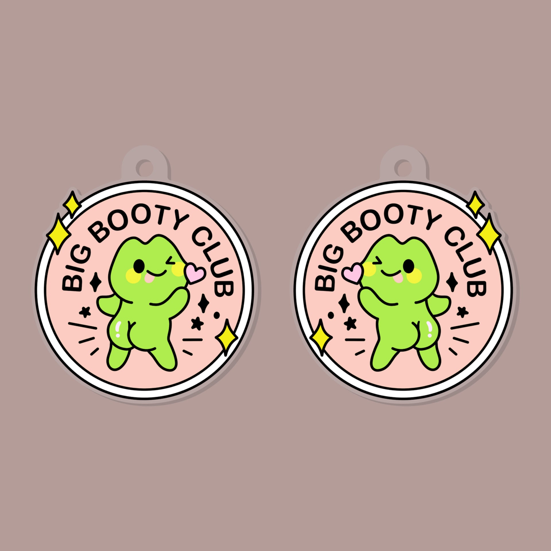 Big Booty Club Keychain – UnfilteredSpirit