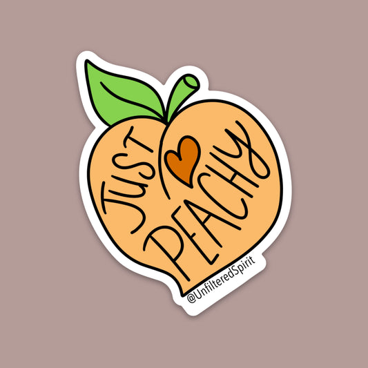 Just Peachy Sticker