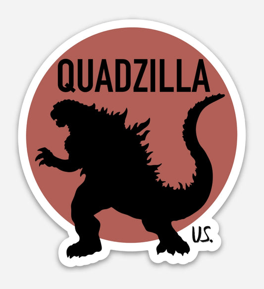 Quadzilla Sticker